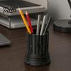 Decorative Pencil Cup for Study Broken Roman Column Pen Holder, 3D Printed PLA Desktop Gaming Table Stationery Organizer Organizer, Industrial