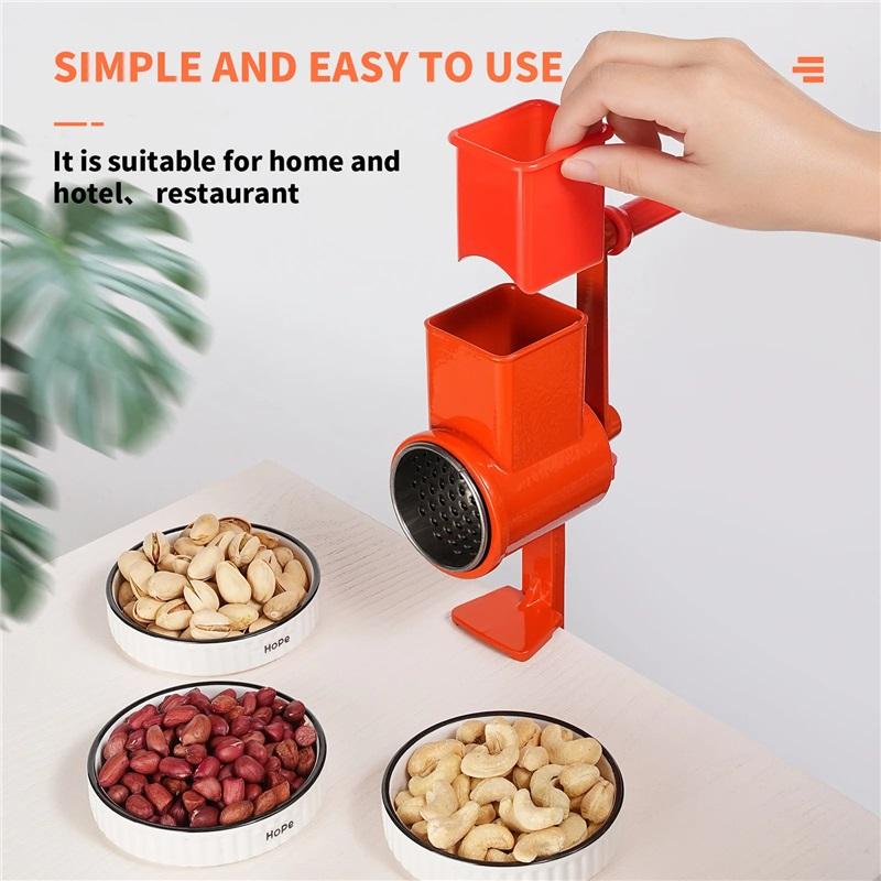 Manual Nut Grinder Multifunctional Kitchen Utensil Grinding Device Dry Fruit Crusher Peanut Butter Nut Sesame Walnut Chopper