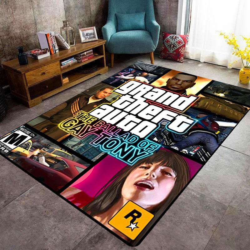 Grand Theft Auto Online: Covor de Aventură cu Octan Ridicat Potrivit pentru toate anotimpurile Decor Acasă Modă Cadouri de Crăciun Artă