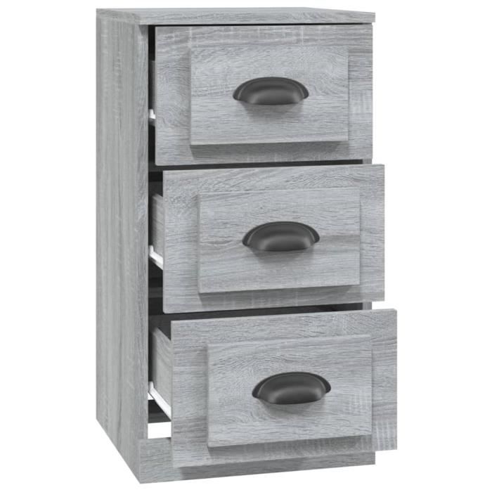 VidaXL Buffet Sonoma Grey 36x35.5x67.5 Cm Engineered Wood 816222