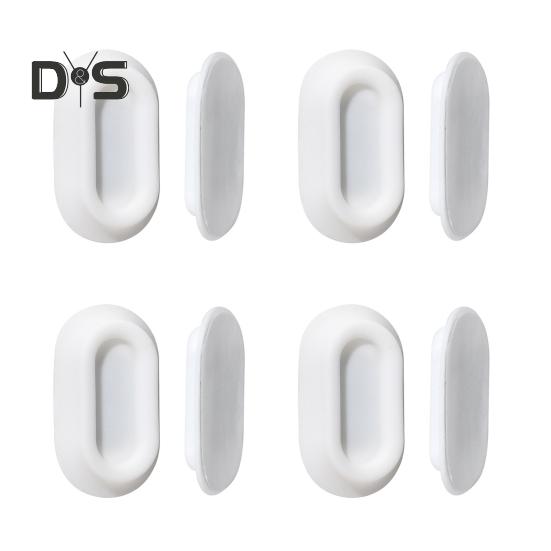 4 Pairs Magnetic Remote Control Holder Easy To Install Self-Adhesive Wall Mount Remote Control Organizer