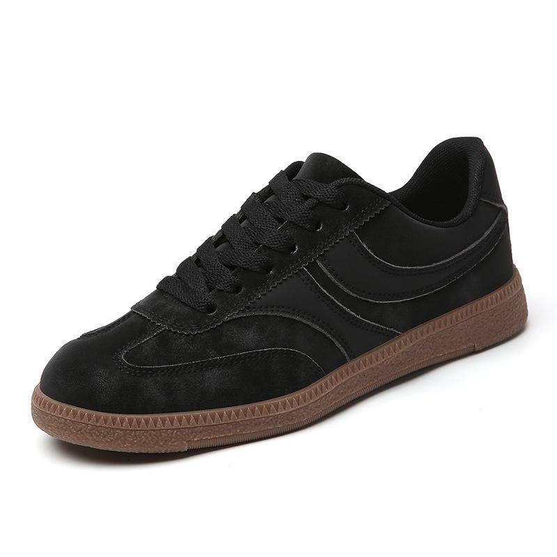 Baskets Casual Rétro Style Allemand Grandes Tailles pour Femmes - Bloc de Couleurs, Légères, Polyvalentes, à Lacets