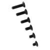 M3 Black Alloy Steel Hex Socket Screws Bolt With Hex Nuts Washers Assortted Set(Flat head)