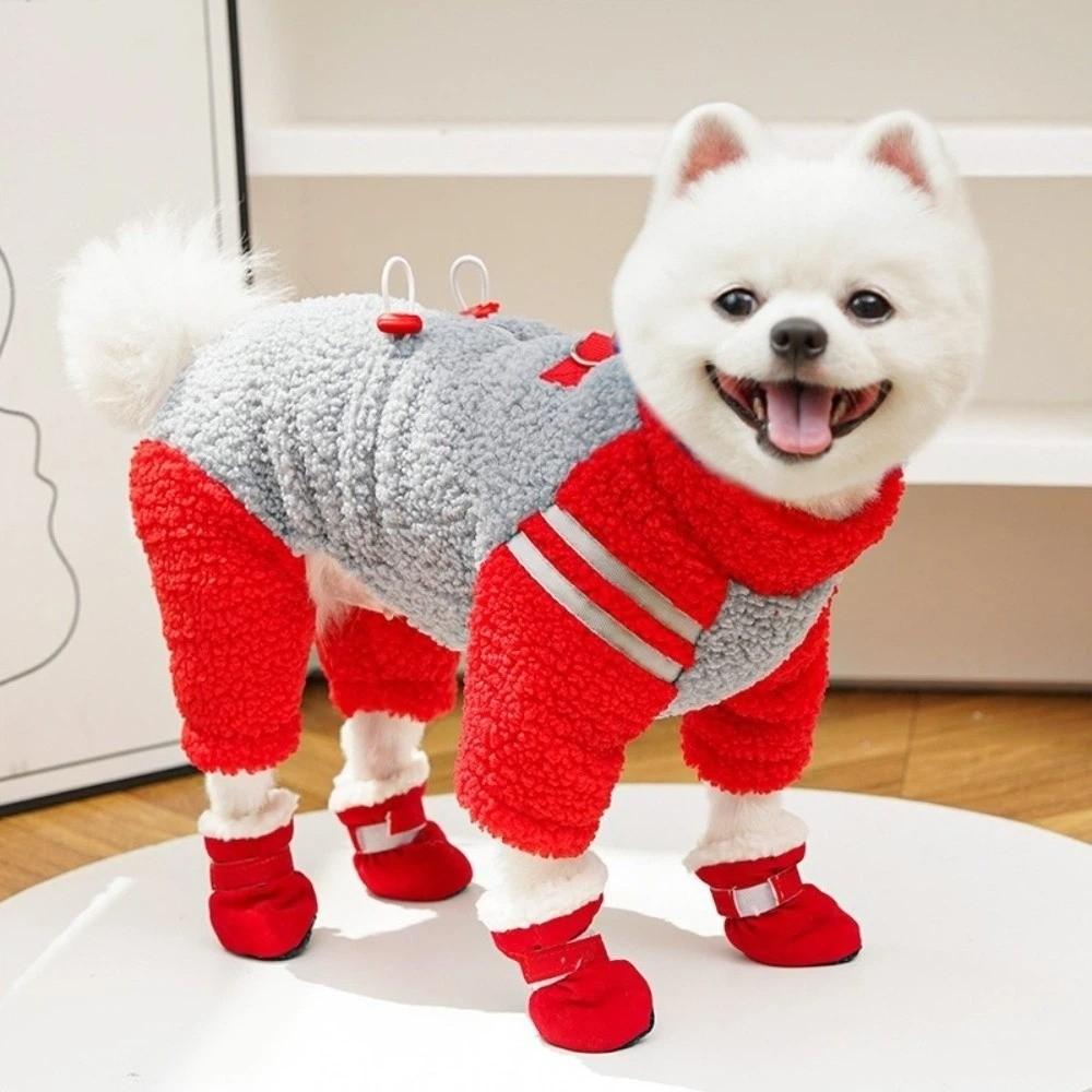 Warm Winter Dog Clothes Thickened Pet Zipper Clothing Pet Jacket Coat Pet Cotton Coat Outdoor
