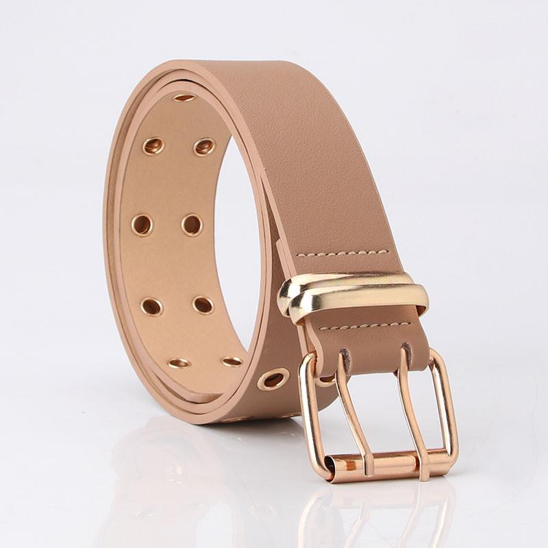 Streetwear Style Large Width Leather Belt With Iron Buckle For Party And Daily Use