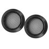 2Pcs Car Speaker Cover Automotive Ceiling Grill Metal Mesh Guard Protector Replacement Round OD 64mm Black