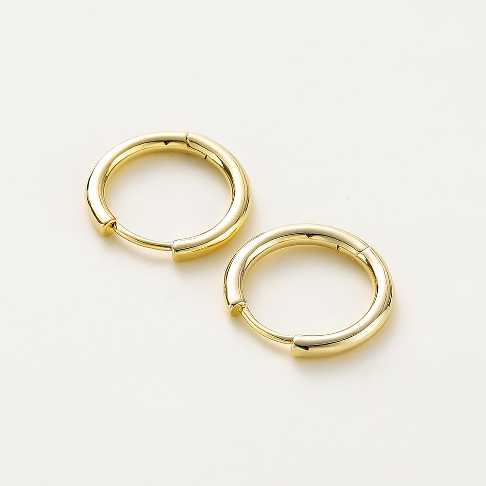 

4pcs/lot 14K 18K gold plated Round Simple Classic Open Earing Hook Pendant Decorate Loop For Jewelry Making Crafts Accessories 15 x 2.2mm