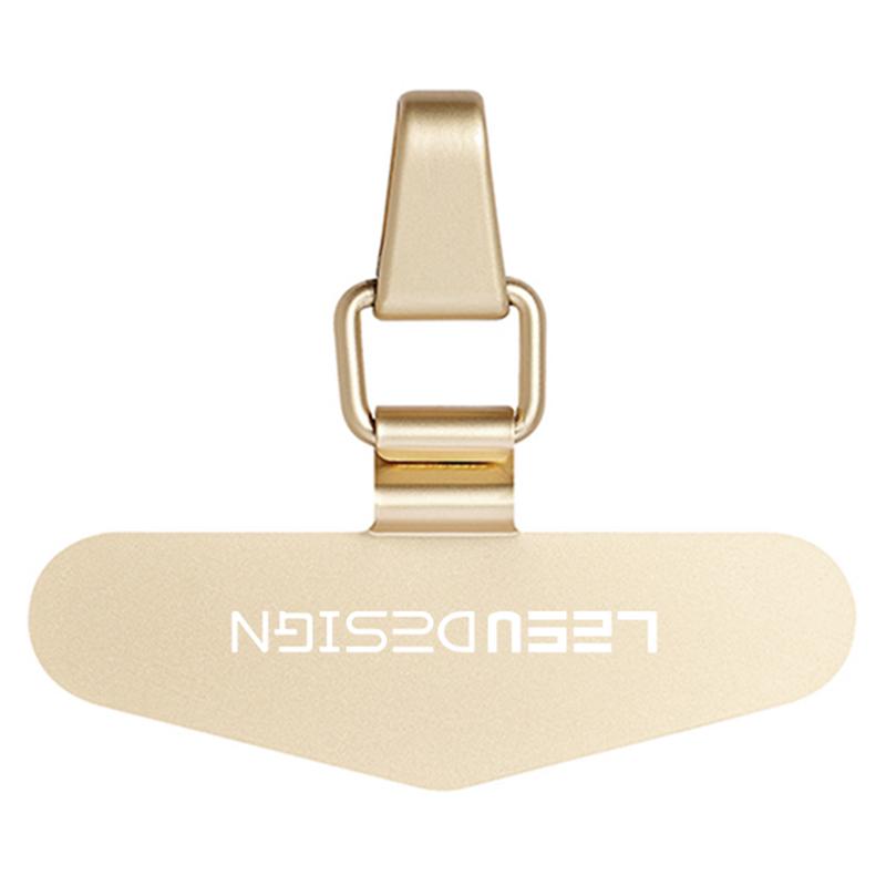

LEEU DESIGN Phone Tether Tab Safety Lanyard Patch Phone Strap Replacement Part Gold