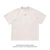 HTTAOSUP American Niche Design Suede Short Sleeve T Men's and Women's Summer Loose Fit Couple's Versatile T-Shirt