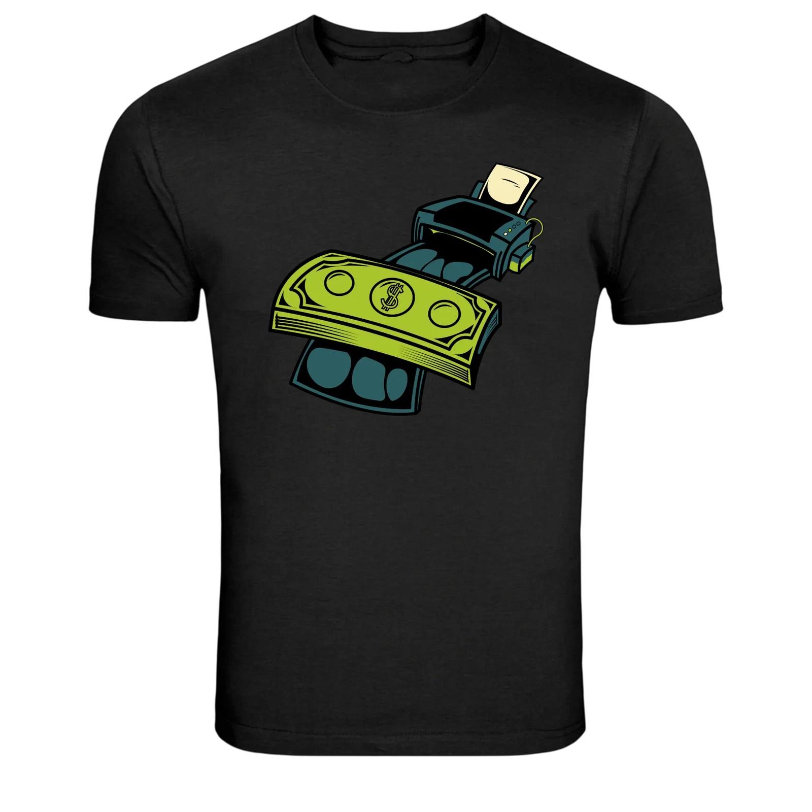 Money Printer Cash Machine Funny Finance Graphic T-Shirt XXXXL