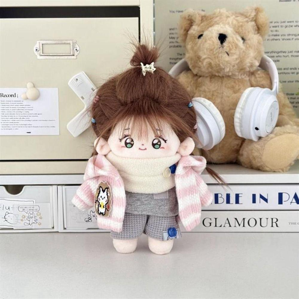 Playing House Style Cotton Doll's Clothes Cartoon T-shirt Plush Doll Clothes  Toy