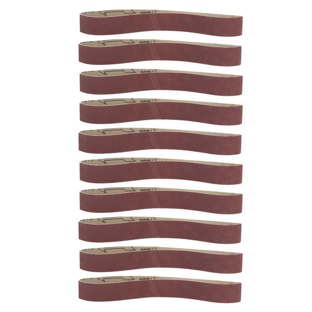 10pcs Alumina Abrasive Belt Sanding Band Grinding Polishing Sandpaper Straps 533*30 (1000 Grit)