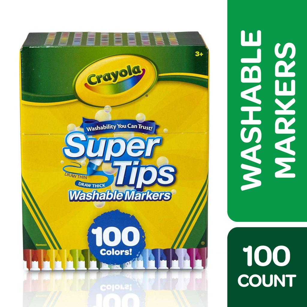 Crayola Marker Removable Marker Pen 100 Colors Super Tips Genuine Product 585100