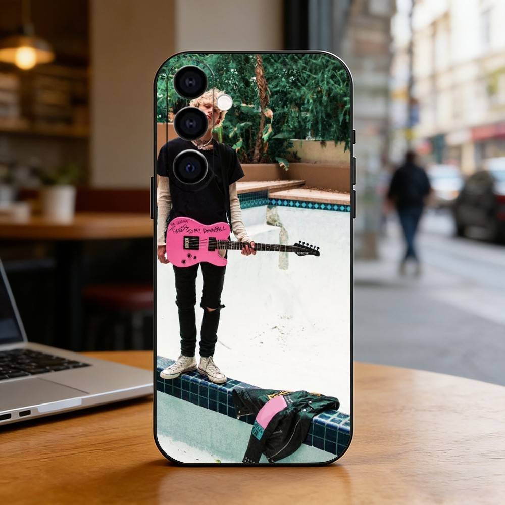 MGK Machine Gun K-Kelly Phone Case Black Silicone Soft For Samsung Galaxy A73,A72,A71,A70,A53,A52,A51