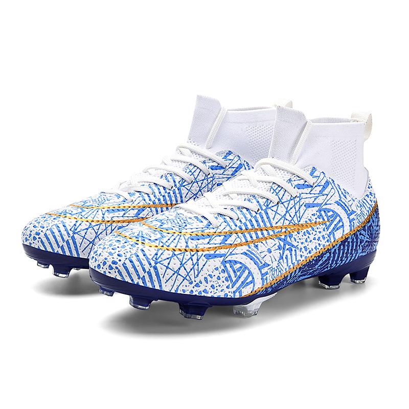 Special High-Top Football Shoes Tf Broken Nails Artificial Turf Ag Nails Boys And Girls Teenagers Student Training Shoes