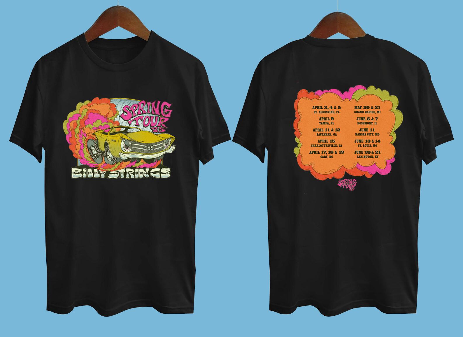 NEW BILLY STRINGS Spring Tour 2025 Double Side Black All Size T-Shirt HH52 S
