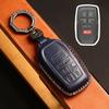 Leather Car Key Fob Case Cover Accessories For Toyota Sienna Rav4 Venza Mirai Hybrid Vehicles Alphard Previa Voxy