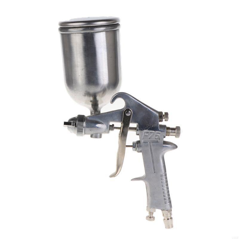 

F75 Professional Paint Sprayer Pneumatic 1.5mm Nozzle Automotive Painting Car Furniture Construction срібний