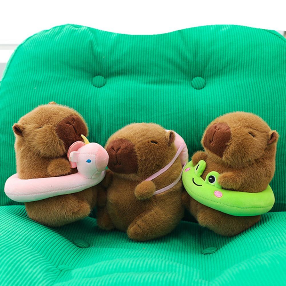 Animal Simulation Capybara Toy With Backpack Stuffed Capybara Doll  Christmas