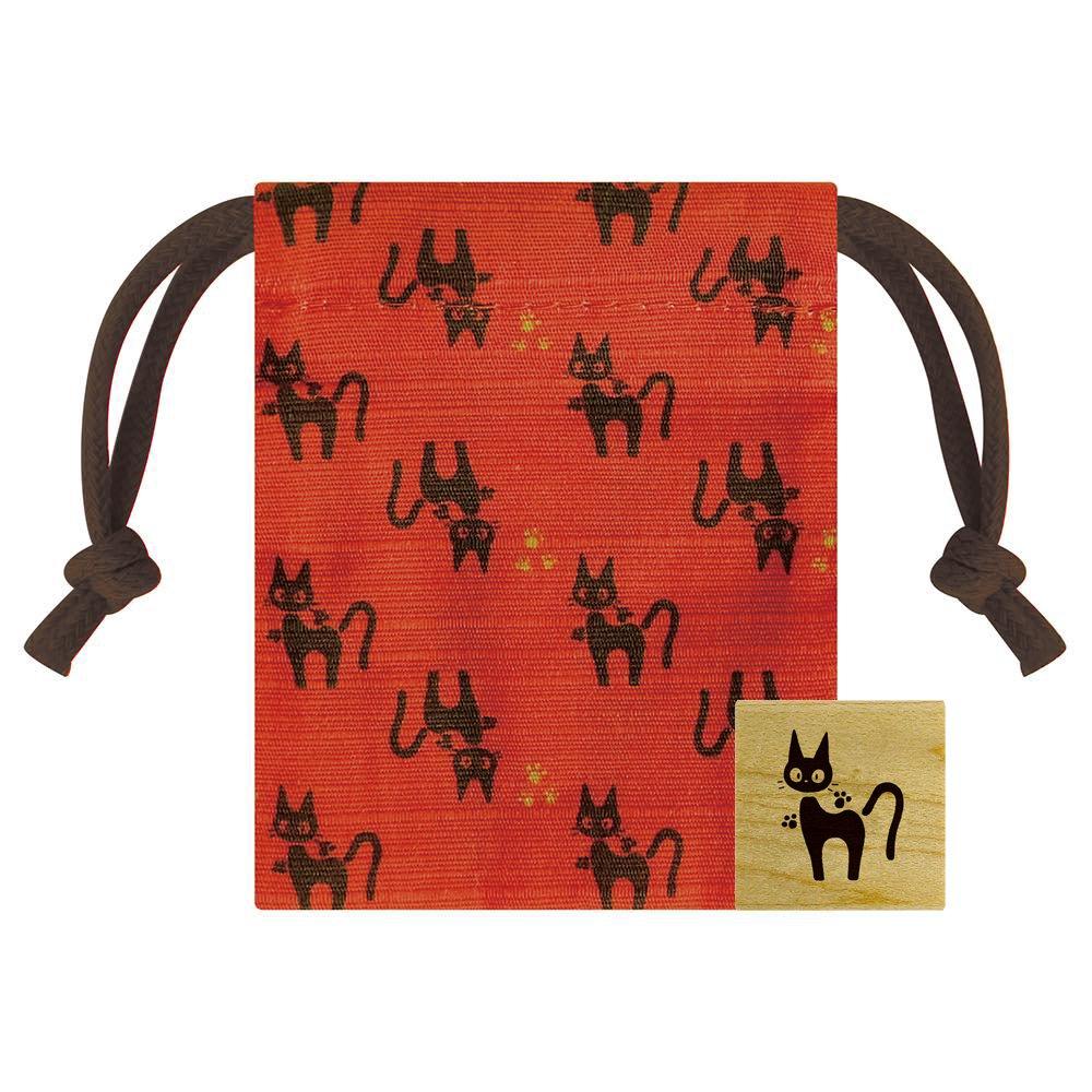 Beverly Studio Ghibli Delivery Service Stamp Drawstring Purse Stamp Jiji Kiki's TSW-016