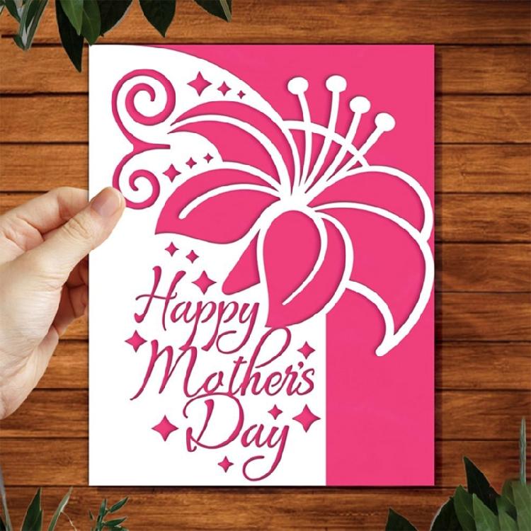Muttertag Metall-Stanzformen Präge-Schablone Schablone Scrapbooking für Karte