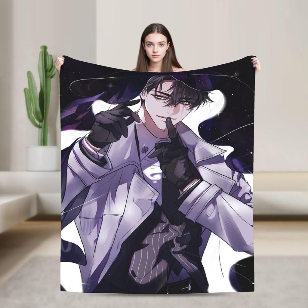 Omniscient Reader Viewpoint Yoo Joonghyuk Warm Blanket Travel Plush Throw Blanket Funny Home Decor Flannel Bedspread Bed Cover