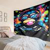 Tapisserie d'Aventure de Joueur Singe, Tapisserie au Design Unique, Décoration Murale pour Chambre à Coucher, Salon, Salle de Jeux, Cadeaux de Fête Chaleureux pour Fans