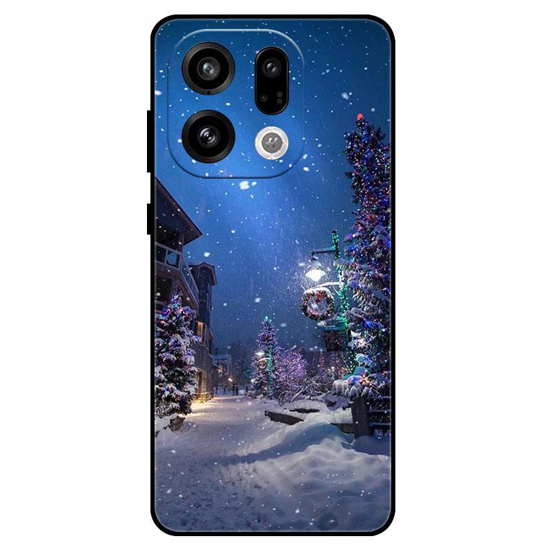 For OPPO Find X9Pro X9 X8 X7 Ultra FindX8s X7 X8 Pro X8s + Plus Christmas Phone Case Shockproof Soft TPU Silicone Protect Cover