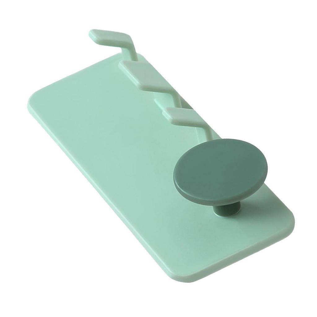Plug Hook Punch Free Strong Adhesion Simple Appearance Wall Mounted Power Plug Holder for Bathroom Kitchen Green