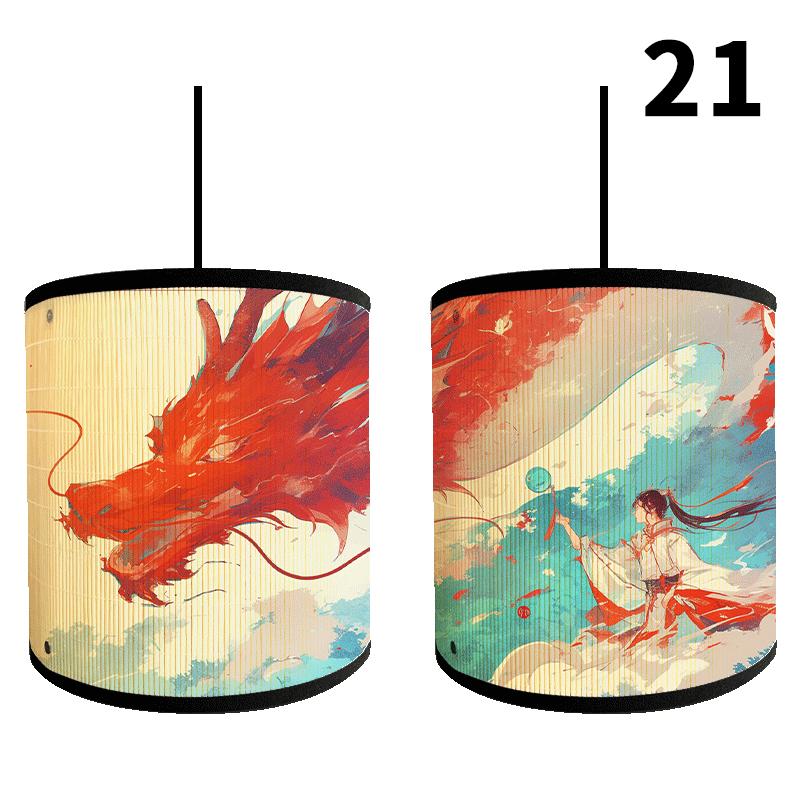 Japanese Style Lamp Shade Bamboo Art Light Cover Bar Cafe Homestay Restaurant Decor Chandelier 30cm Home Bedside Wall Lamp Cover