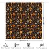 Vintage Floral Teacup Shower Curtain Set Waterproof Farmhouse Bathroom Decor Rustic Kitchen Backdrop Home Decor