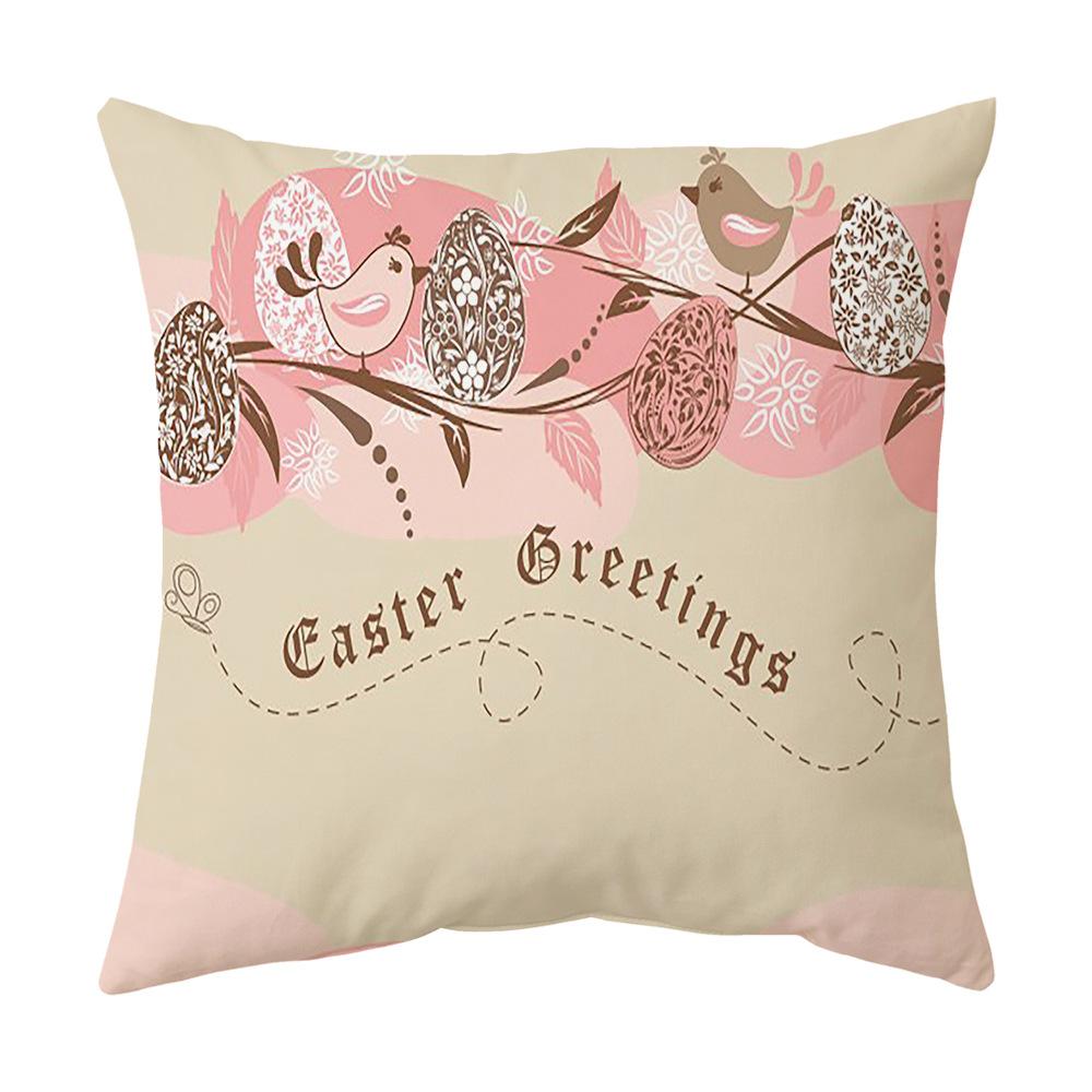 Easter Pillow Cover, Living Room Sofa Cover, Car Cushion Cover, Bay Window Cushion, Office Waist Protector
