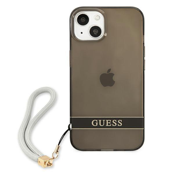 Guess Guhcp13Shtsgsk Iphone 13 Mini 5,4 Czarny/Black Hardcase Translucent Strap
