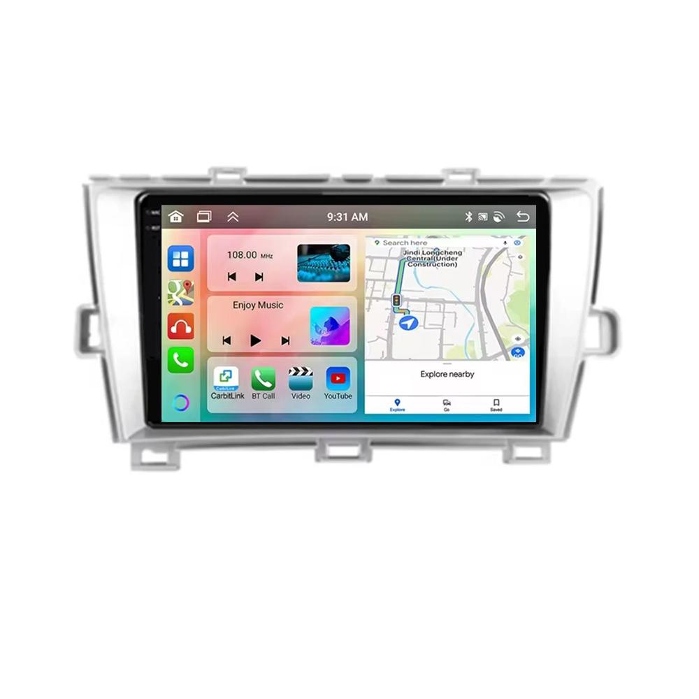 Android 14 Carplay Auto For Toyota Prius 3 XW30 2009 2010 2011 2012 2013 - 2015 RHD Car Radio Multimedia Player GPS Stereo DSP