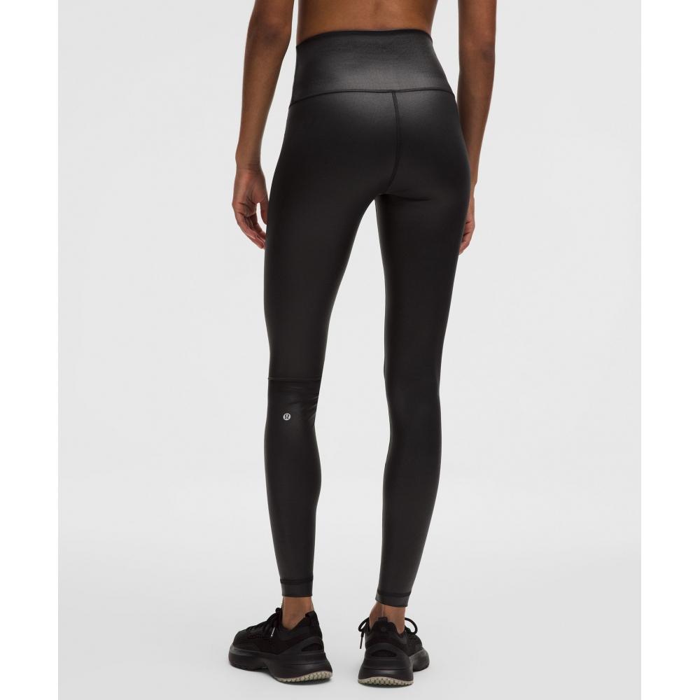 Lululemon Wunder Train High Rise Tight 28   Foil Matte Black Foil