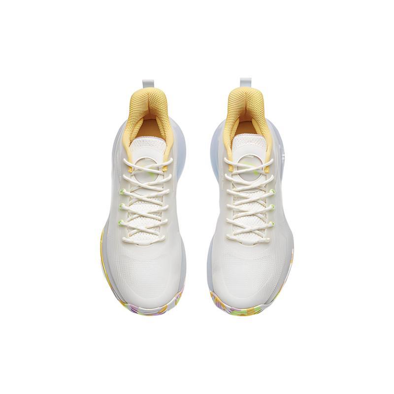 Anta Cement Killer Basketball Shoes Men's Low Top Ivory White/Light Yellow Sneakers 112121606S-4