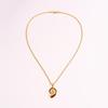 Vintage Ocean Seashell Stainless Steel Clavicle Necklace for Women - High-End Titanium Jewelry