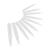 10pcs Professional Long Pointed Nail Tip Home Salon Fake False Nail Set Manicure Tool