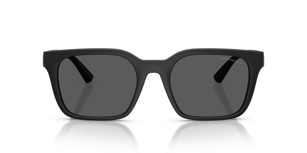 EMPORIO ARMANI sunglasses for Matte Dark Lens men. Frame Black, Lens Grey, width 56mm. (Model number 0EA4269F)