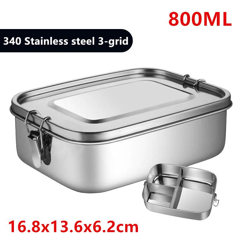 Separate Bento Lunch Box 304 Stainless Steel Lunch Box Baby Child Student Outdoor Camping Picnic Bento Box Tableware Sealed Box