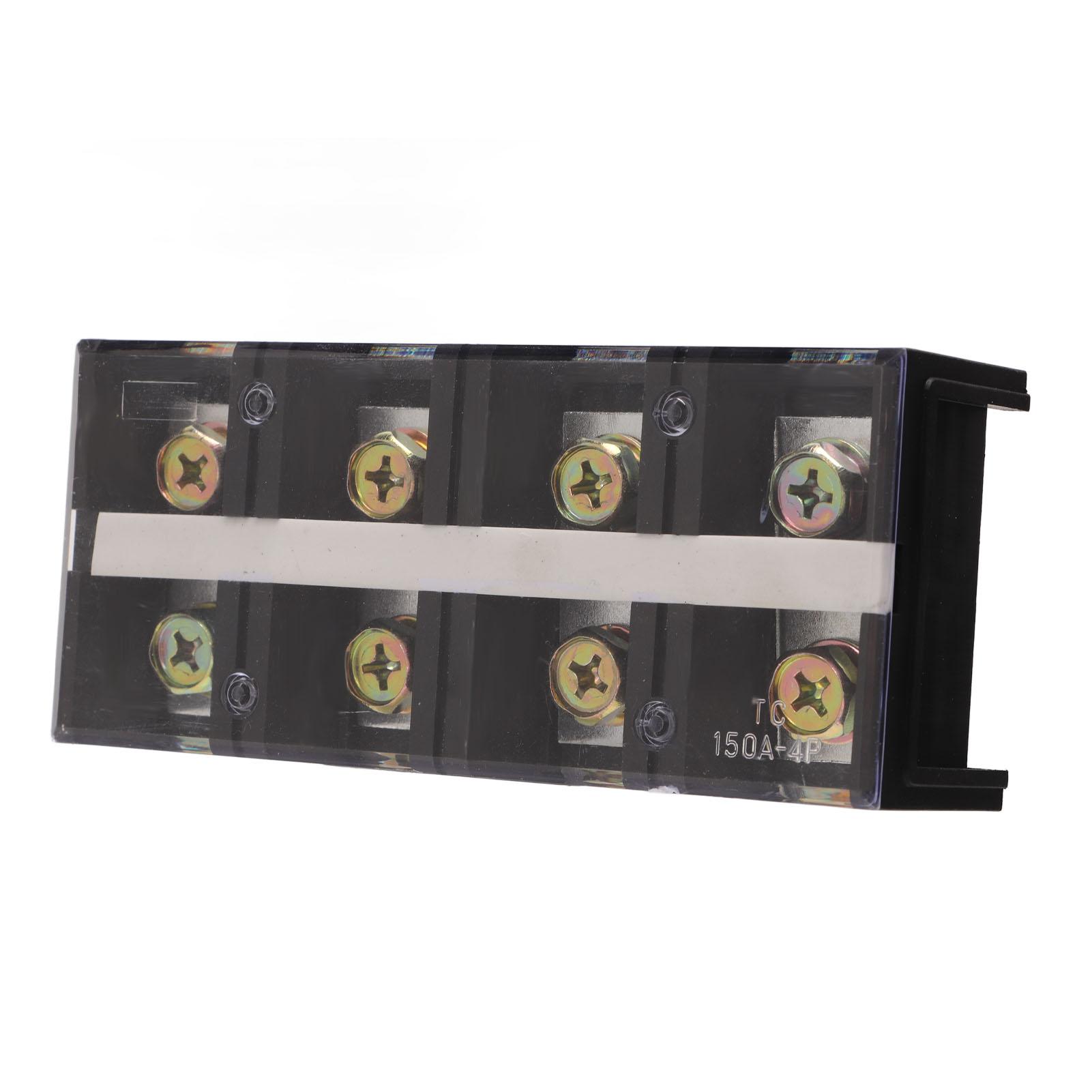 

150A 600V Wire Barrier Block Клемна смуга, потовщена дворядна клемна смуга з прозорим
