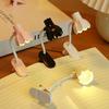 Mini Flower Shaped LED Book Light Eye Protection Adjustable Clip 360° Flip Study Lamp For Travel Bedroom Reading Book Light