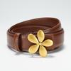New Belt Women's Dress for Women with Smooth Buckle Belt Skirt Strap Decoration Versatile Women's Thin Belt