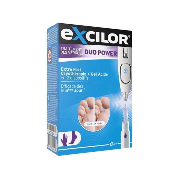 Excilor® Traitement des verrues Duo power Cryothérapie et Gel acide