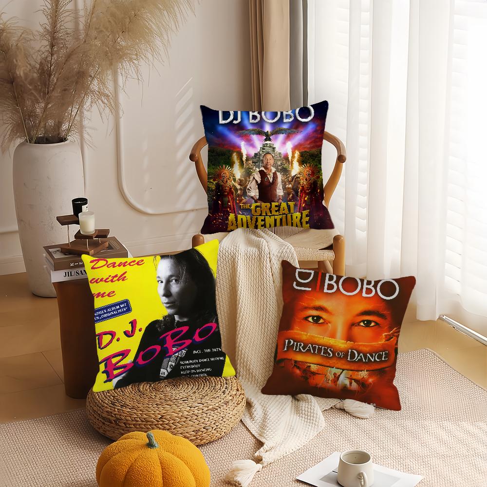 Cool Dj Bobo The Great Adventure Pillow Case Office Cushions Suitable For Sofa Car Bedroom Decorative Cushion Cover