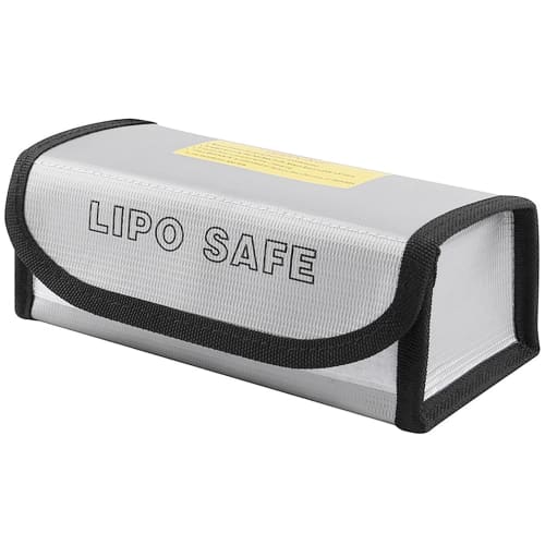 LIANHATA Battery LiPo Guard Explosion-Proof Bag, Silver, LiPo Battery Protection Bag, Charging Protection, Flame-Retardant Bag, Heat-Resistant, Fire-P