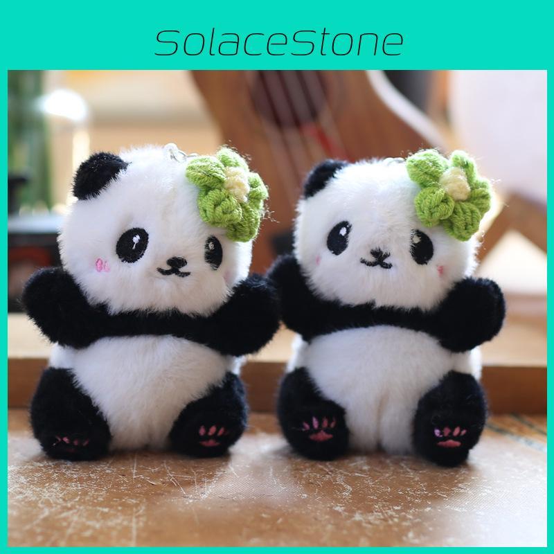 Spielzeug Panda Plüsch Schlüsselanhänger Leichte Füllung Schule Reise Dekoration Rucksack