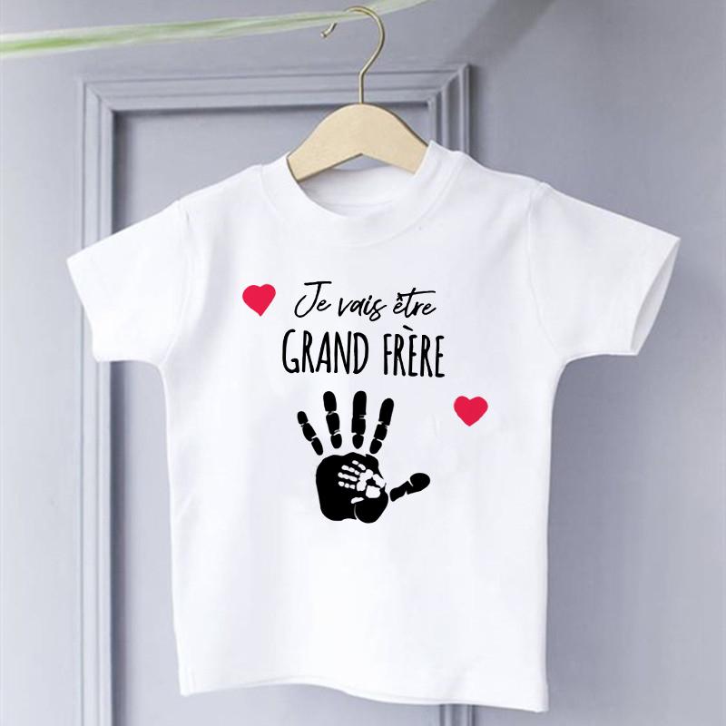 Vou Ser um Super Irmão Mais Velho Camiseta Infantil Crianças Bebês Camiseta Tops Anúncio do Bebê Camiseta Infantil Roupas de Verão