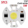 Y32 5pcs Chip COB LED Lamp LED Lamp Bulb 220V IP65 Input Smart IC For DIY LED Flood Light Spotlight Real Power 3W 5W 7W 10W 12W