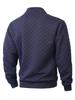 Men's Tactical Fleece Stand Collar Plaid Zipper Hoodie Jacket